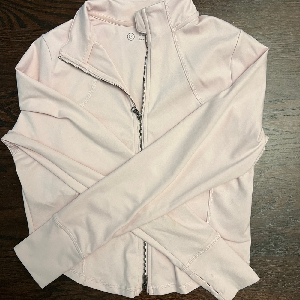 Hollister Light Pink Zip-Up Jacket